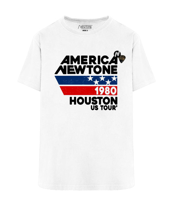 Tee shirt trucker dirty white "HOUSTON SS24" - Newtone