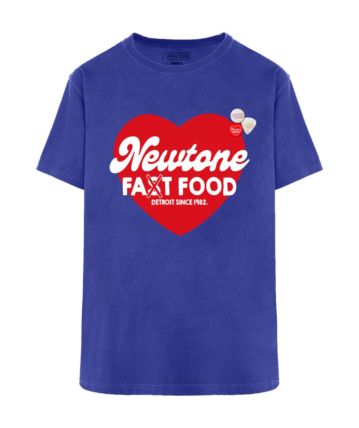 Tee shirt trucker flo blue "FAST SS24" - Newtone