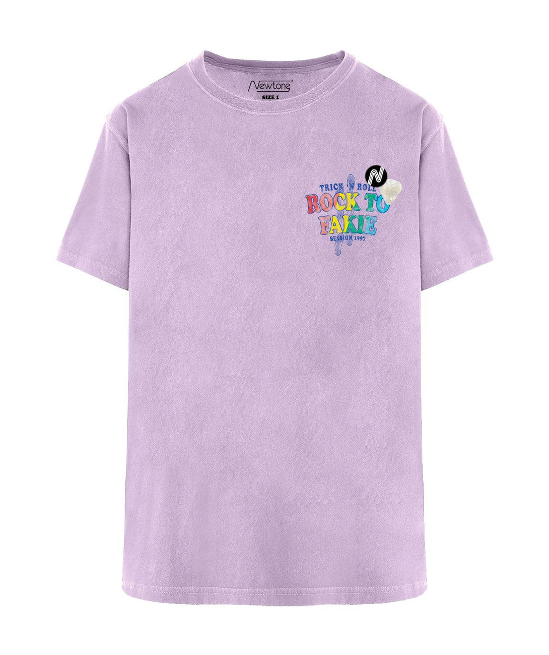 Tee shirt trucker lilac "FAKIE SS24" - Newtone