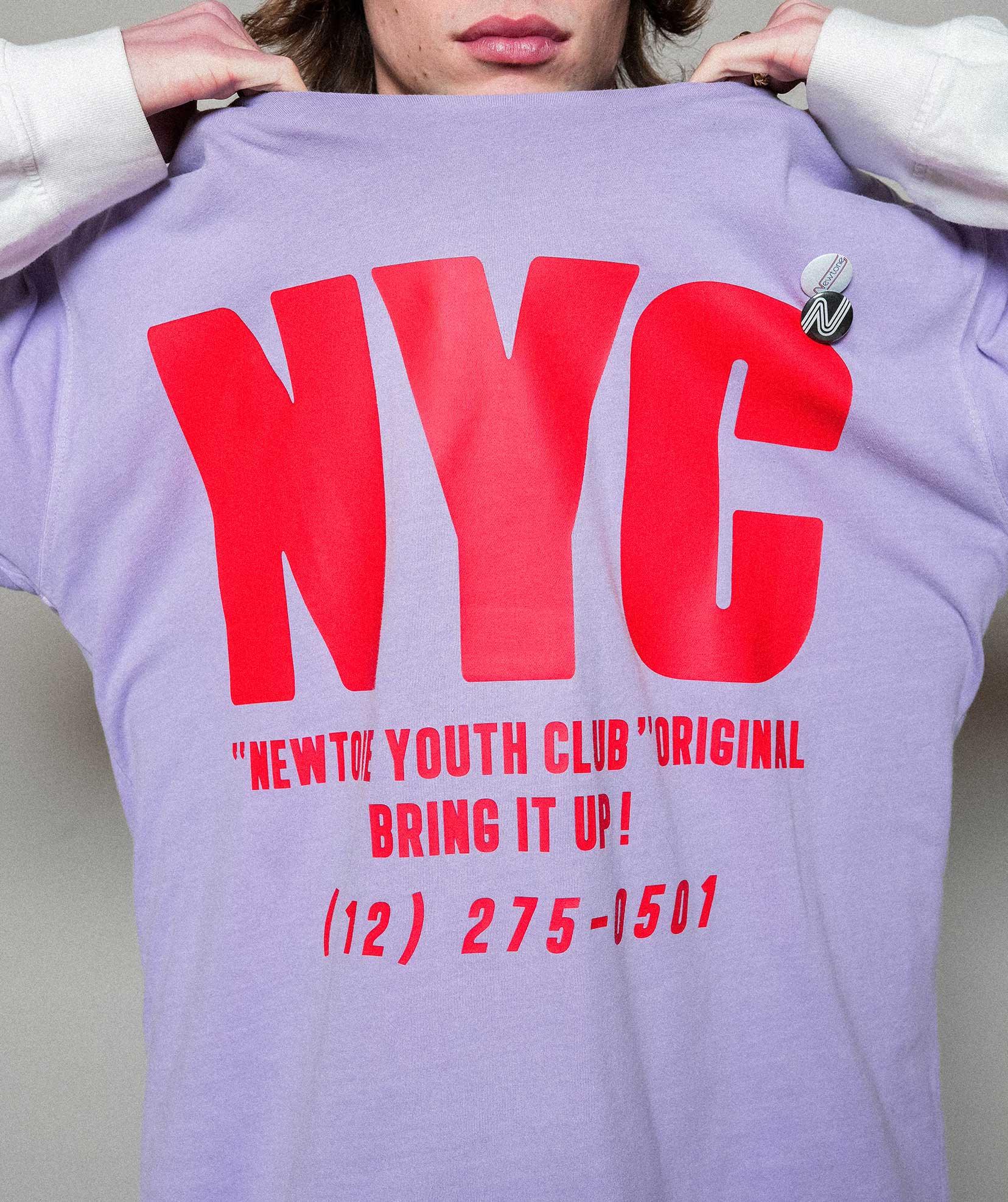 Tee shirt trucker lilac "YOUTH SS24" - Newtone