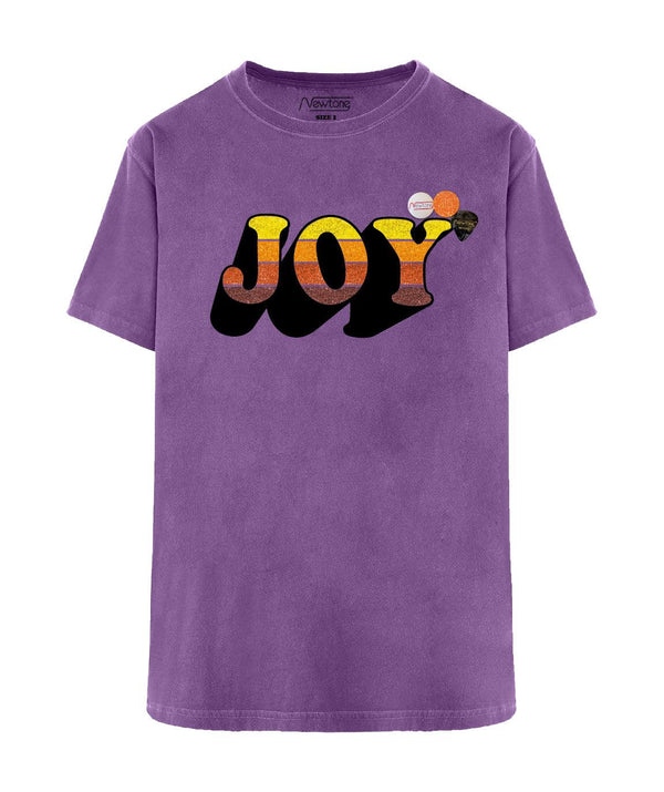 Tee shirt trucker purple "JOY FW23" - Newtone