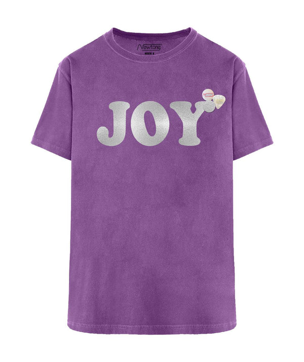Tee shirt trucker purple "JOY SS24" - Newtone