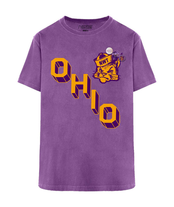 Tee shirt trucker purple "OHIO" - Newtone