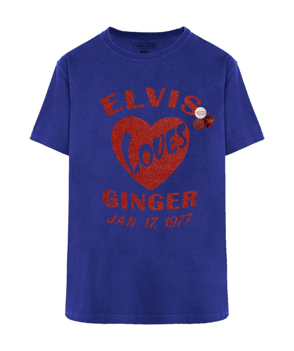 Tee shirt trucker royal "ELVIS" - Newtone