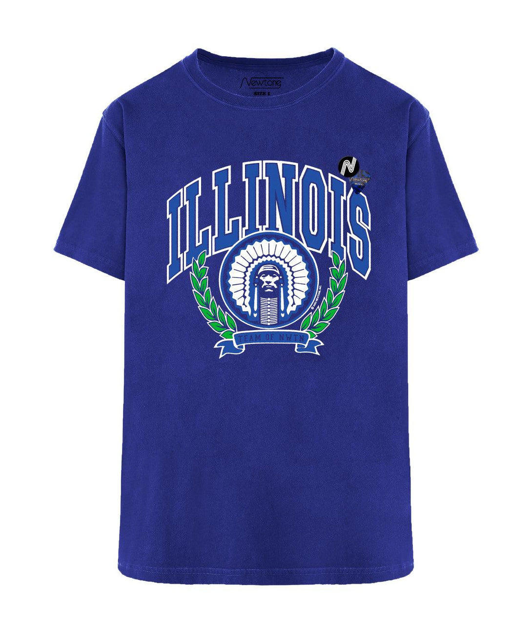 Tee shirt trucker royal "ILLINOIS SS24" - Newtone