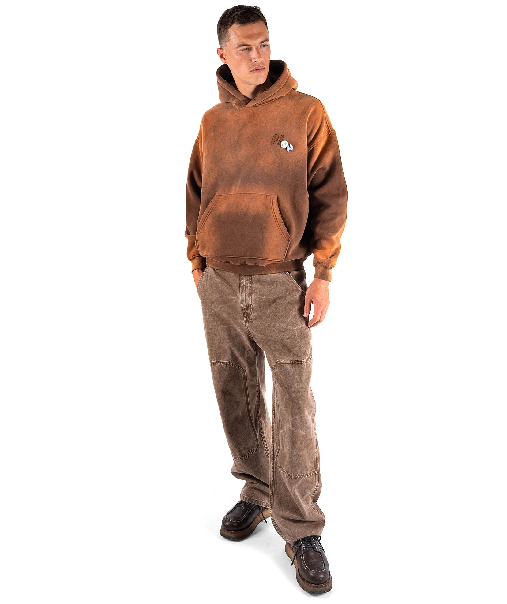 Hoodie skyler vintage brown "TRADE"