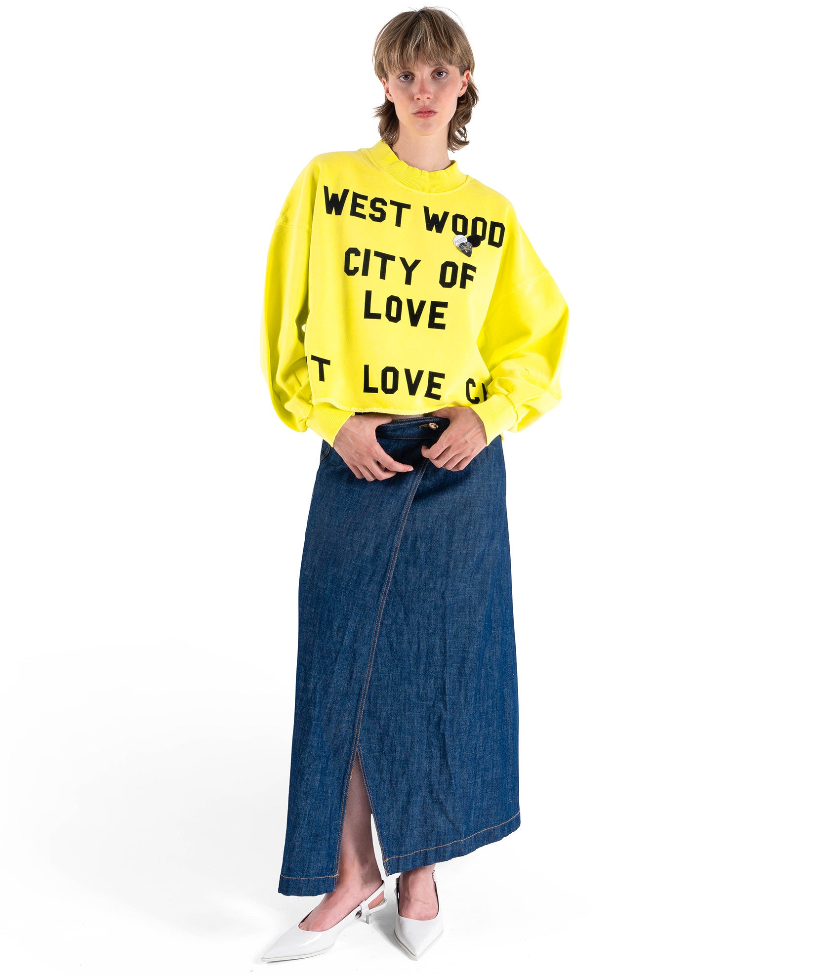 Sweatshirt crop porter sun "WESTWOOD"