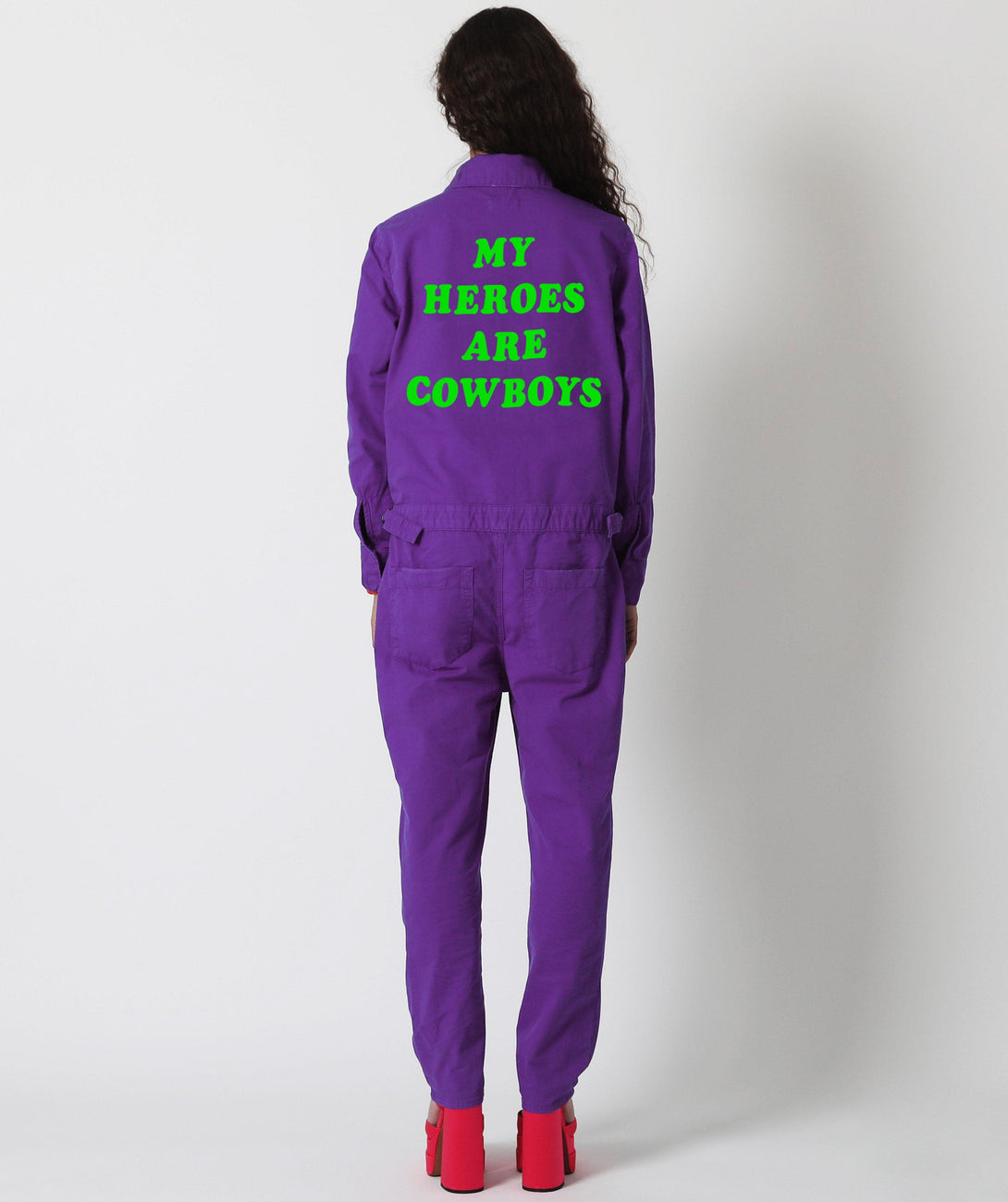 Jumpsuit matter purple "HEROES" - Newtone