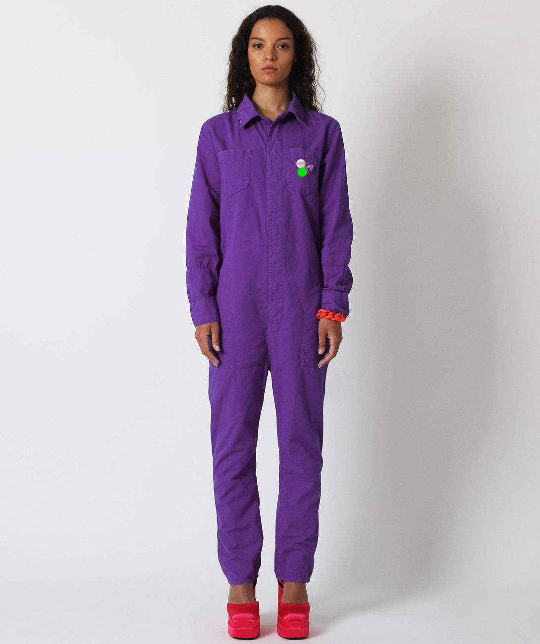 Jumpsuit matter purple "HEROES" - Newtone