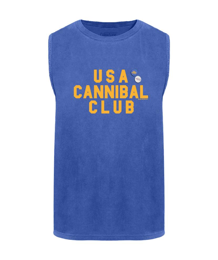 Tee shirt biker flo blue "CANNIBAL" - Newtone