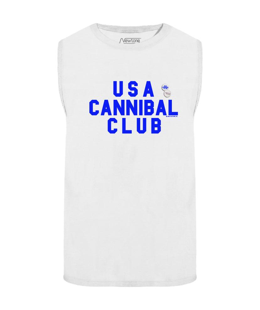 Tee shirt biker off white "CANNIBAL" - Newtone