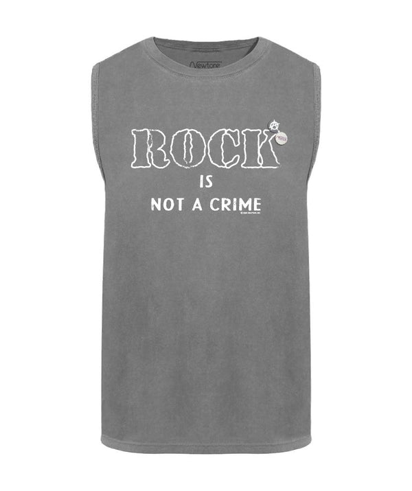 Tee shirt biker grey "CRIME" - Newtone