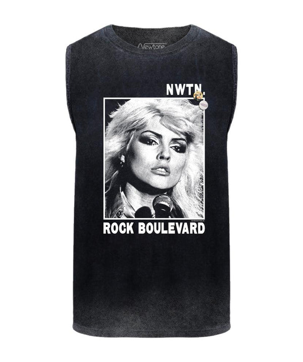 Tee shirt biker black "BOULEVARD" - Newtone