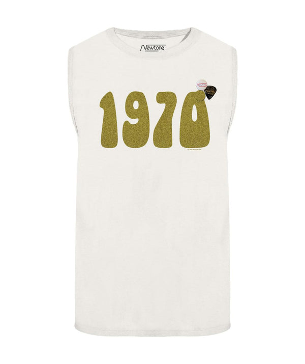 Tee shirt biker dirty white "1970 SS22" - Newtone