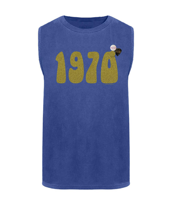 Tee shirt biker flo blue "1970 SS22" - Newtone