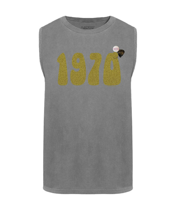 Tee shirt biker grey "1970 SS22" - Newtone