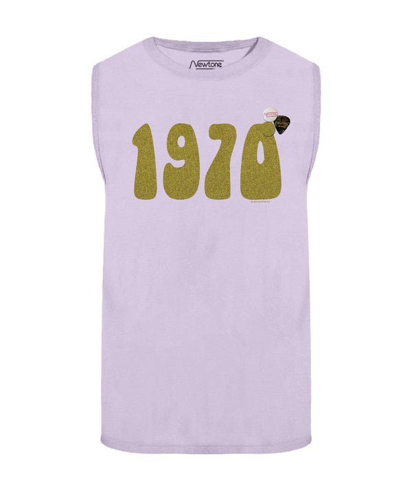 Tee shirt biker lilac "1970 SS22" - Newtone