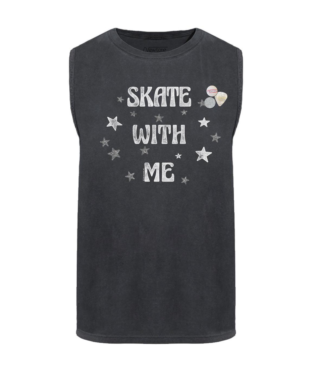 Tee shirt biker pepper "SKATE WITH ME" - Newtone