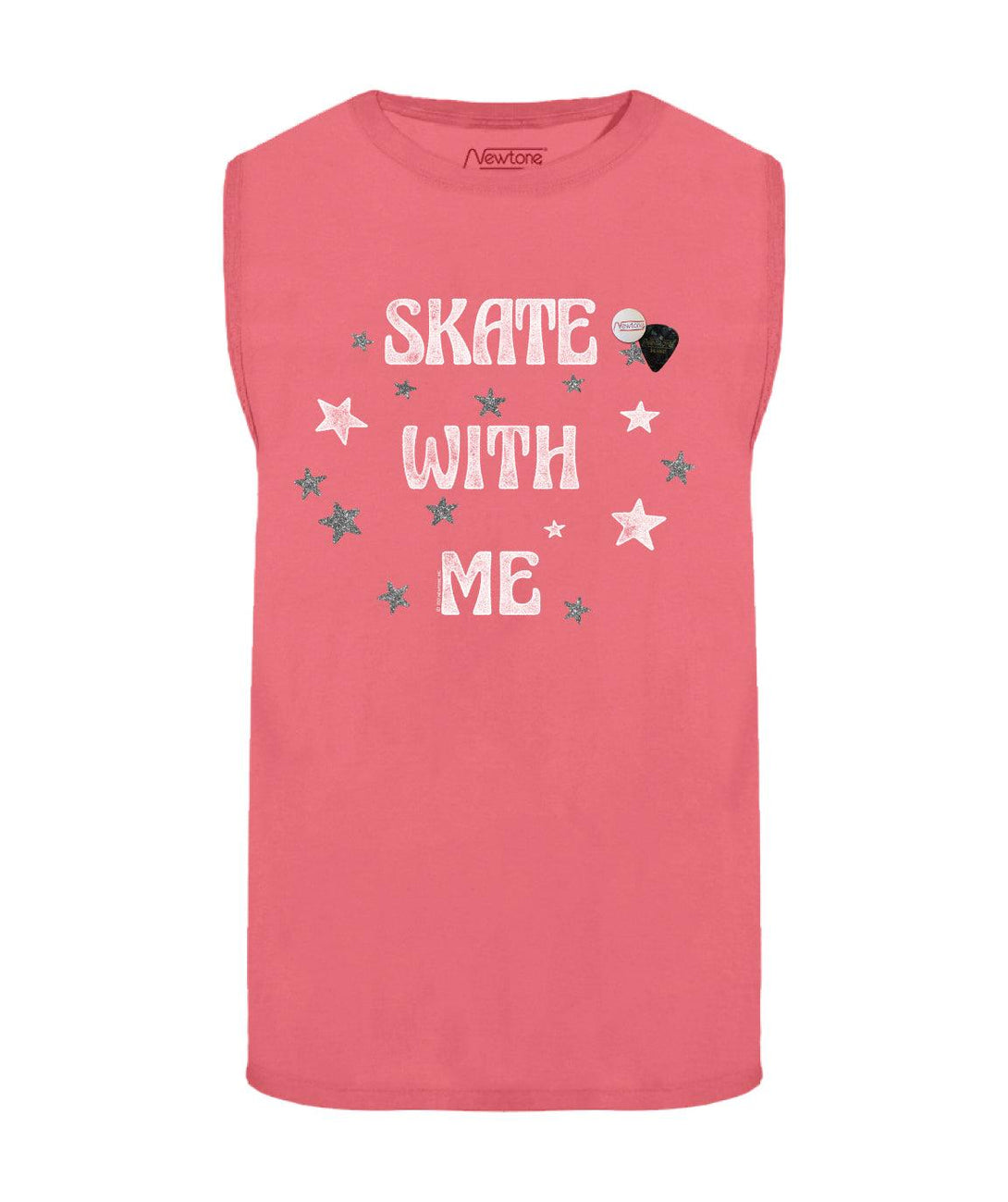 Tee shirt biker malabar "SKATE WITH ME" - Newtone