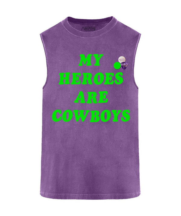 Tee shirt biker purple "HEROES" - Newtone