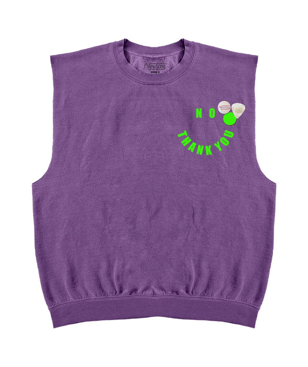 Sweatshirt bolster purple "THANK" - Newtone