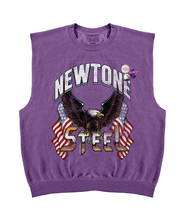 Sweatshirt bolster purple "STEEL" - Newtone