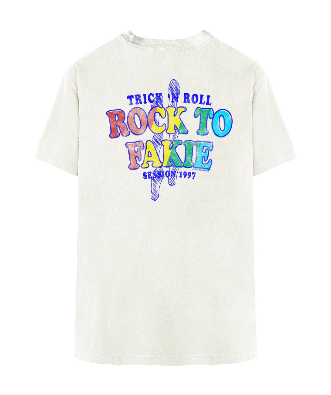 Tee shirt burner dirty white "2FAKIE" - Newtone