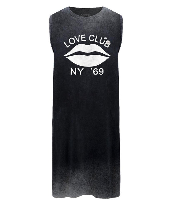 Dress daytona black acid "LOVE CLUB" - Newtone