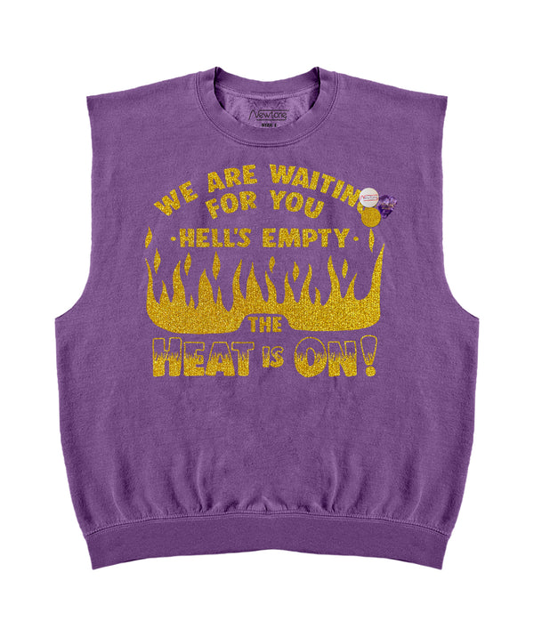 Bolster purple “HEAT” sweatshirt 