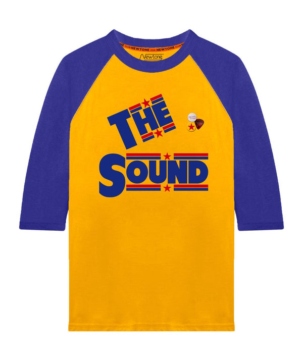 Tee shirt jasper mustard/flo blue "SOUND" - Newtone