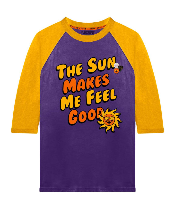 Tee shirt jasper purple "SUN" - Newtone