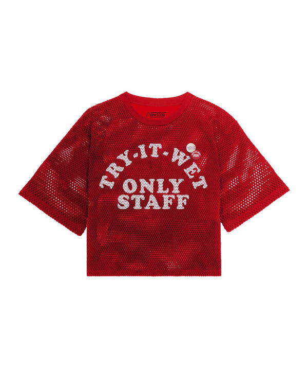 Tee shirt hover red risk "STAFF" - Newtone