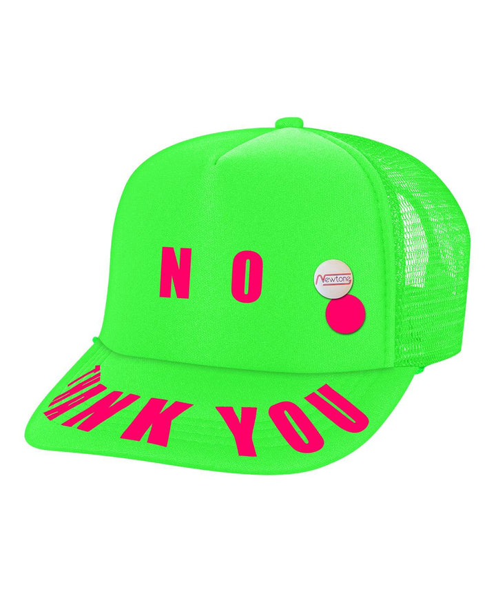Cap toper neon green "NO" - Newtone