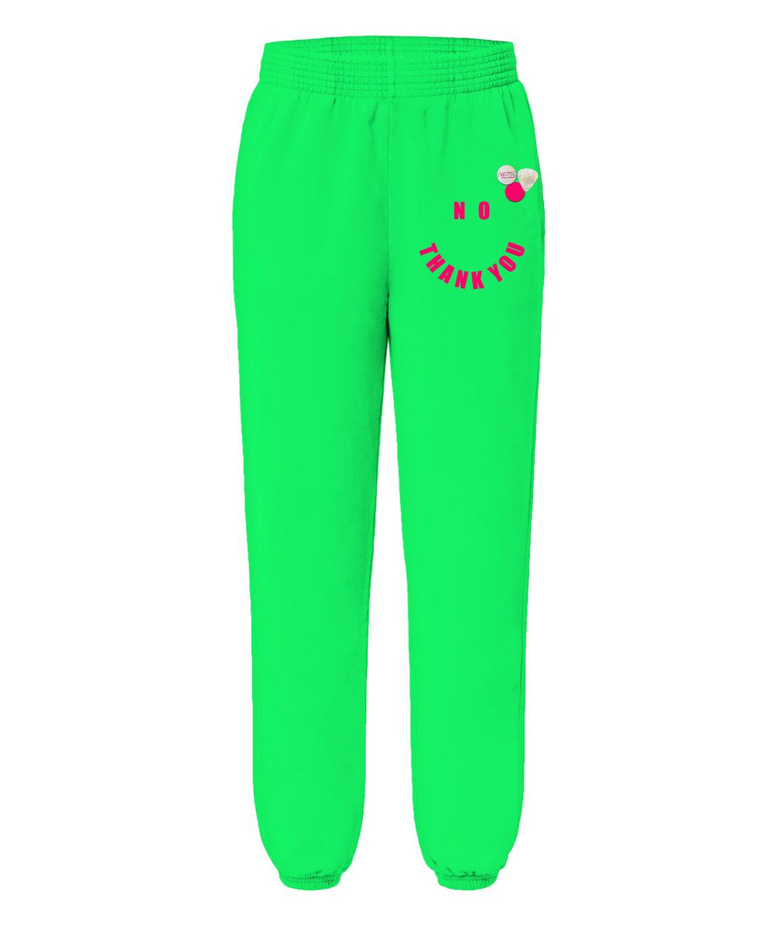 Jogger palmer neon green "NO" - Newtone