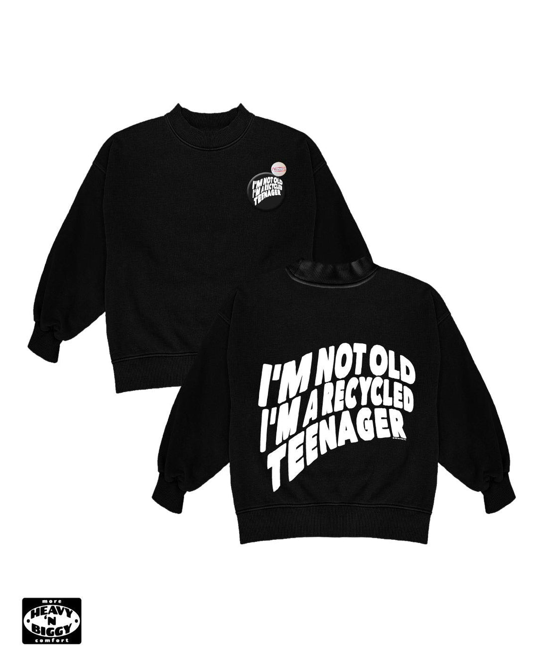 Sweatshirt heavy'n biggy glover night "RECYCLED" - Newtone