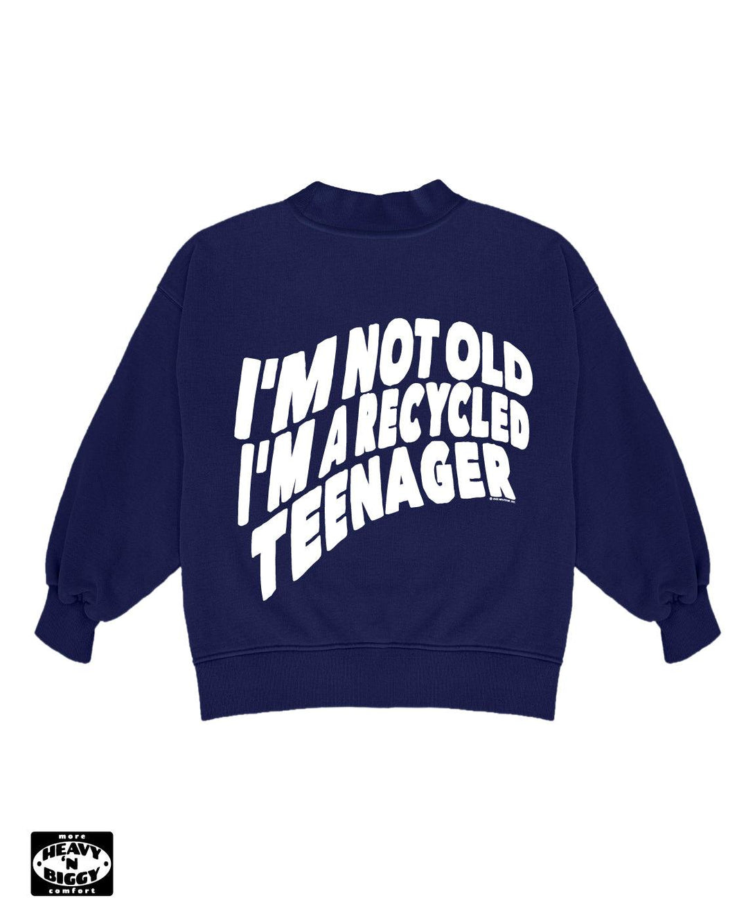 Sweatshirt heavy'n biggy glover navy "RECYCLED" - Newtone