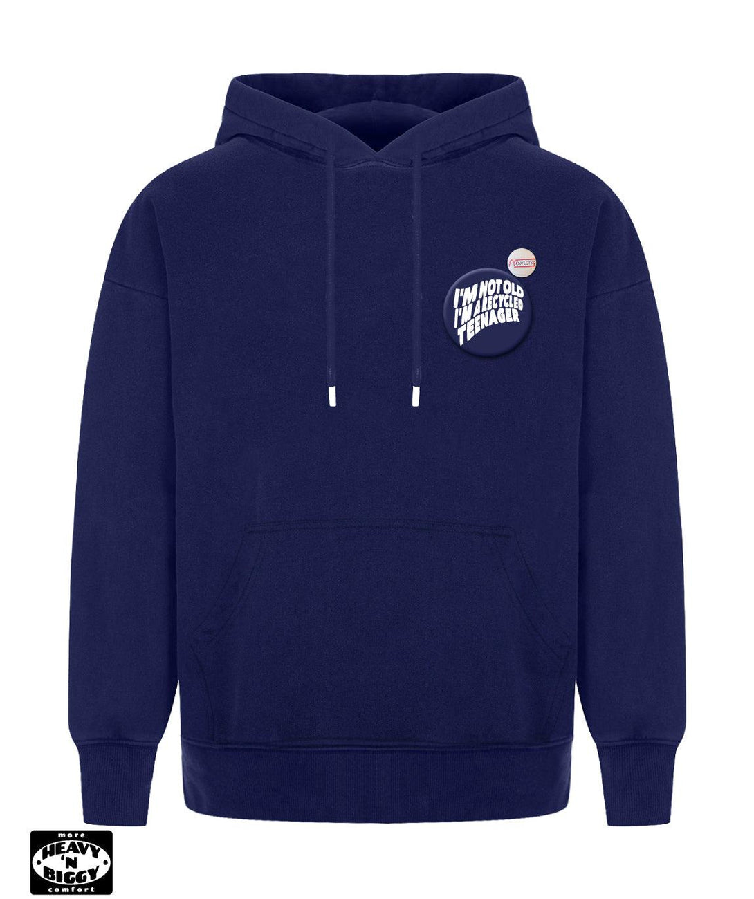 Hoodie heavy'n biggy deeper navy "RECYCLED" - Newtone