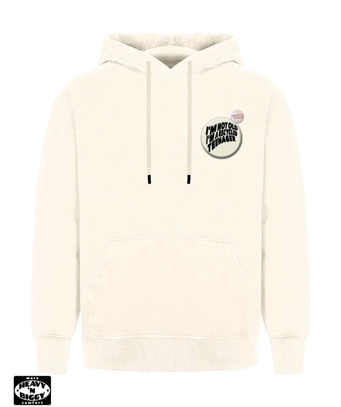 Hoodie heavy'n biggy deeper natural "RECYCLED" - Newtone