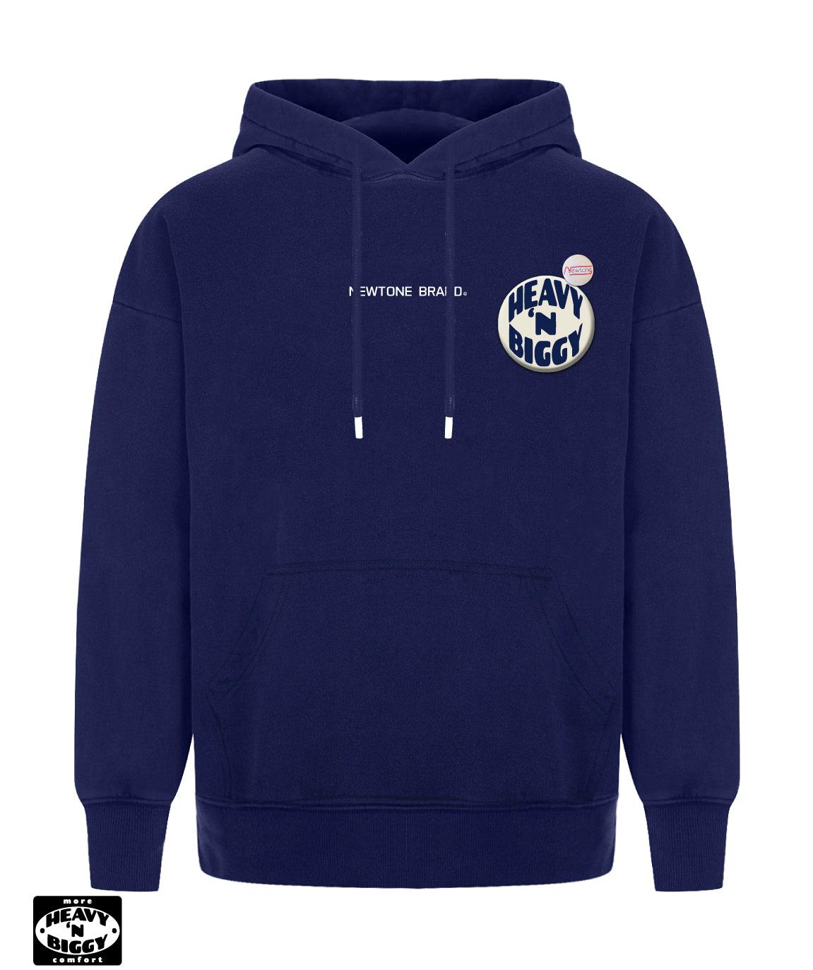 Hoodie heavy'n biggy deeper navy "LINE" - Newtone