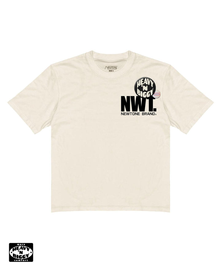 Tee shirt heavy'n biggy shelter natural "BRAND" - Newtone