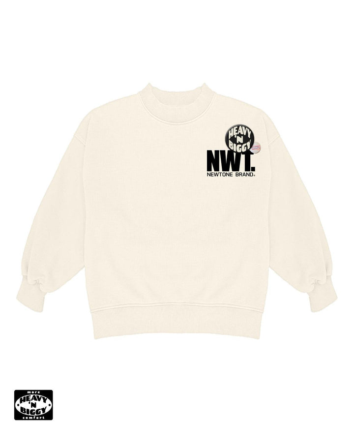 Sweatshirt heavy'n biggy glover natural "BRAND" - Newtone