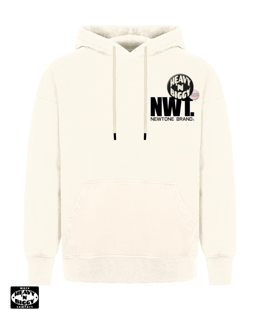 Hoodie heavy'n biggy deeper natural "BRAND" - Newtone