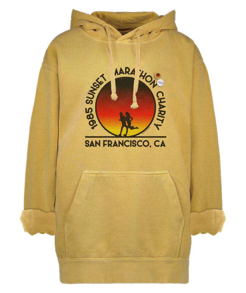 Hoodie jagger mustard "SF MARATHON" - Newtone