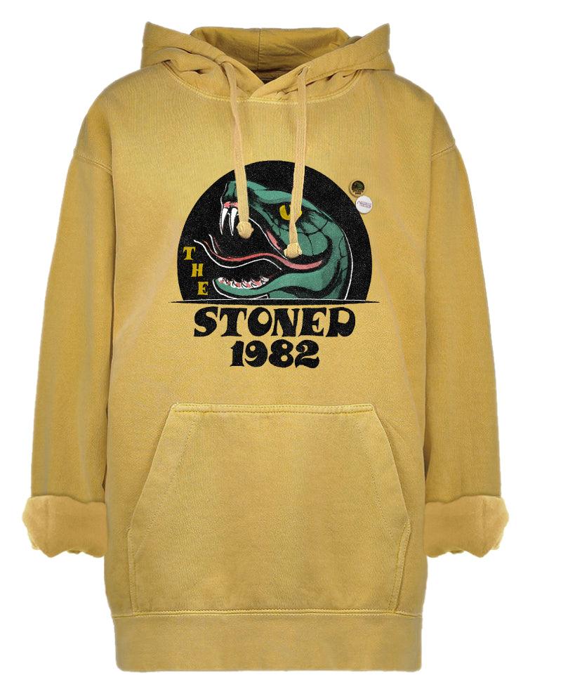 Hoodie jagger mustard "STONED" - Newtone