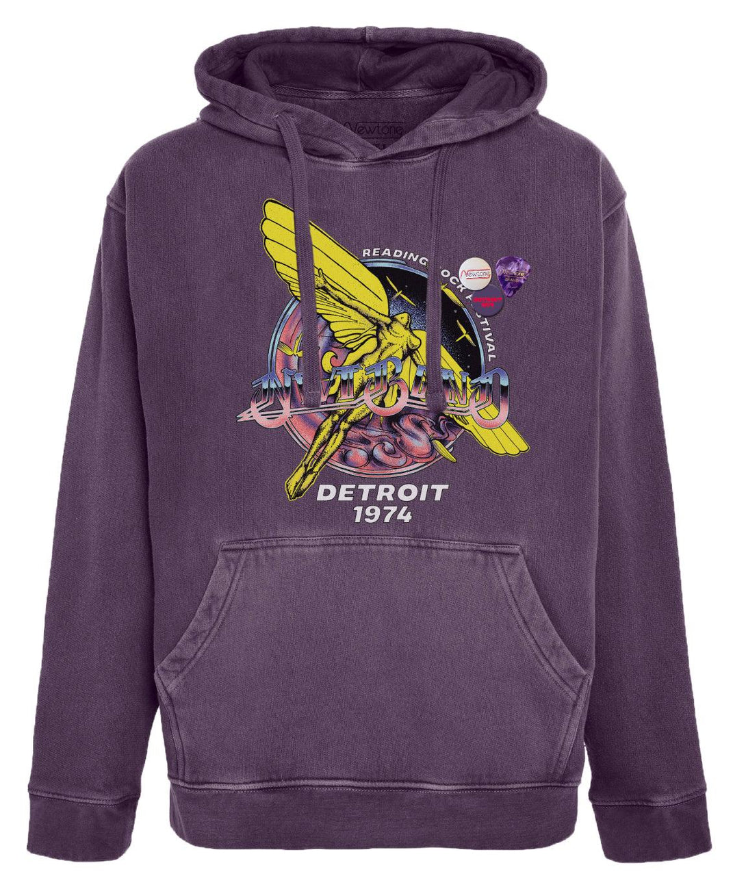 Hoodie jagger grape "READING" - Newtone