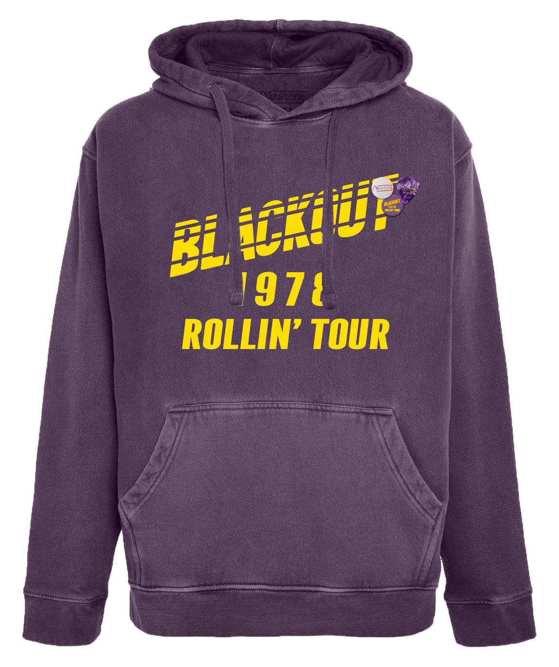 Hoodie jagger grape "BLACKOUT" - Newtone