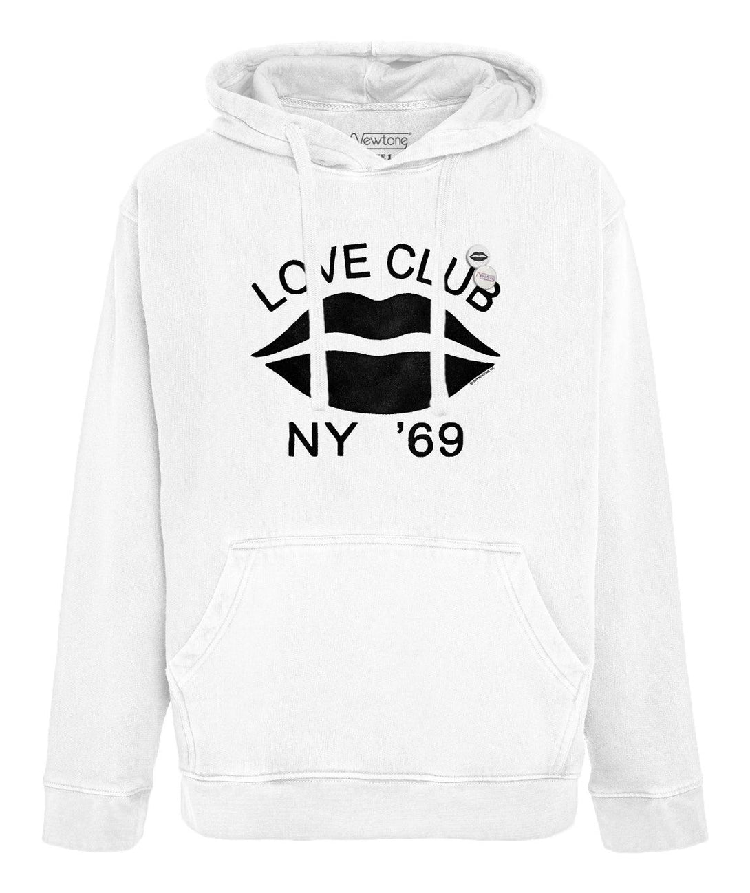 Hoodie jagger off white "LOVE CLUB" - Newtone