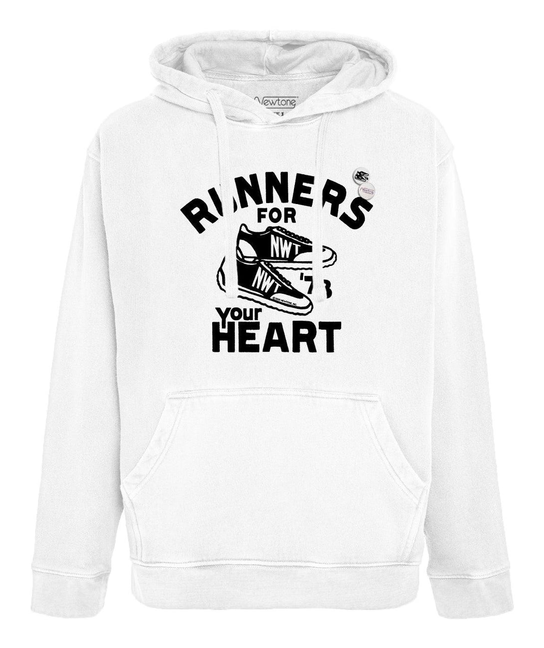 Hoodie jagger off white "HEART" - Newtone