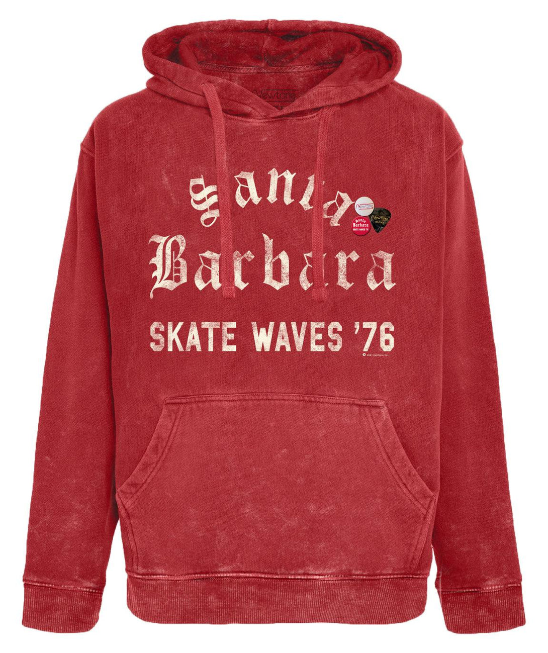 Hoodie jagger red acid "BARBARA" - Newtone