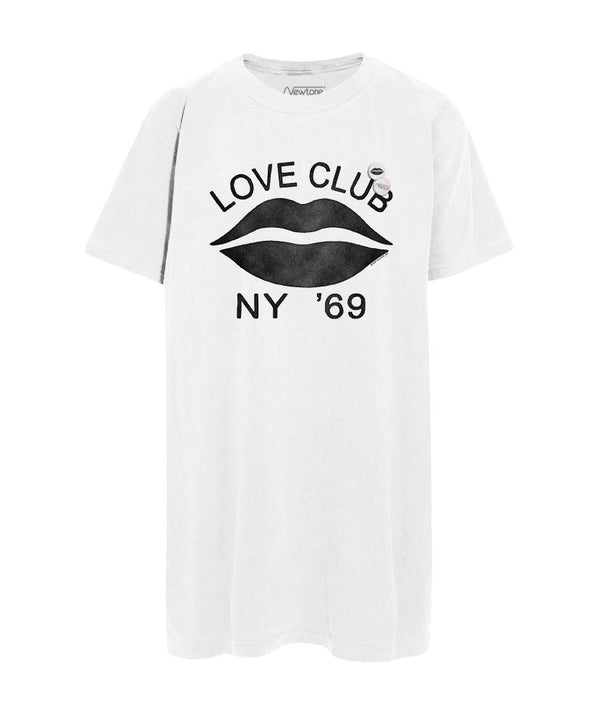 Dress janis off white "LOVE CLUB" - Newtone